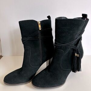 Tommy Hilfiger Black Suede Boots